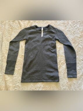 ALO Yoga LS Top Gray S EUC